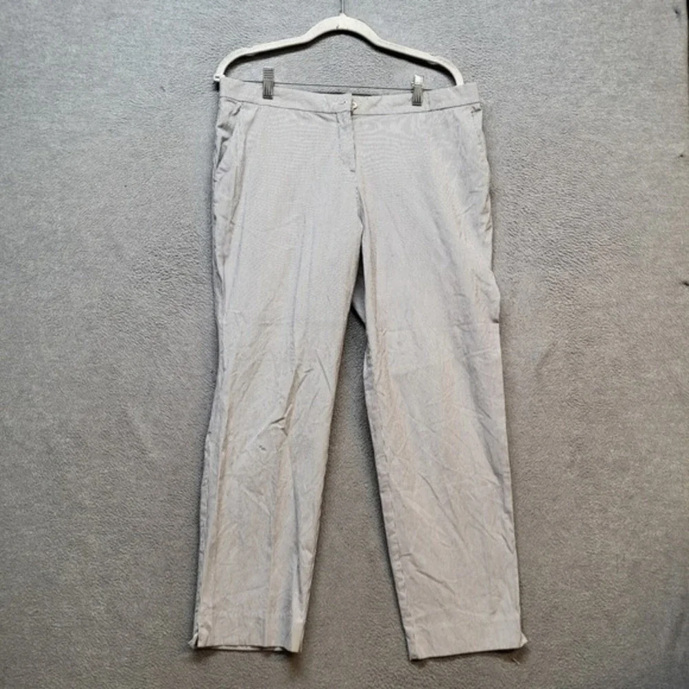 Etro Men Pants 46 Gray Striped Dress Pants 28